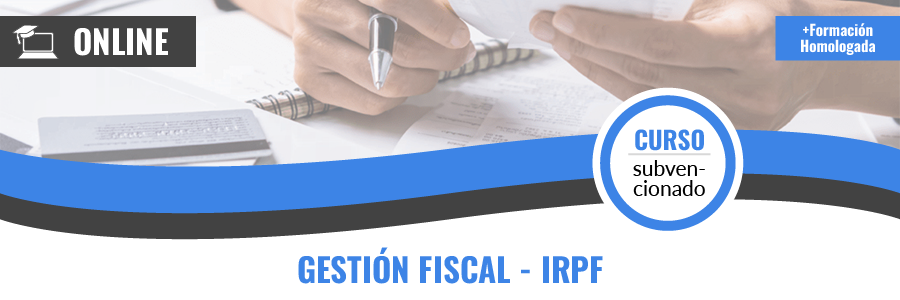 Curso gratis de ADGN064PO Gestión fiscal- IRPF teleformación